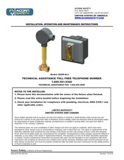 Acorn Safety S0000-AL3 Installation, Operation And Maintenance Instructions