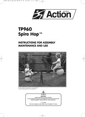 Action Sports Spiro Hop TP960 Instructions For Assembly, Use And Maintenance