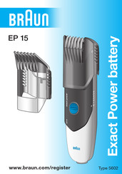 Braun Exact Power battery EP 15 Manual