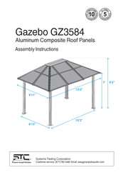 STC Gazebo GZ3584 Assembly Instructions Manual