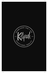 Klipsch Synergy S-1 Manual