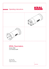 KRAL OMS-032 Operating Instructions Manual