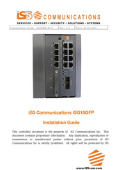 IS5 COMMUNICATIONS iSG18GFP Installation Manual