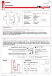 Legrand LEXIC RondoRex w21 Series Operating Instructions Manual