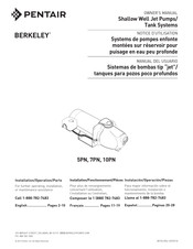 Pentair BERKELEY 7PN Owner's Manual