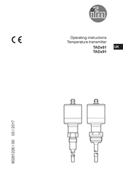 IFM Electronic TAD 91 Series Operating Instructions Manual