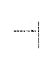 Sandberg Mini Hub 5 port Quick Start Manual
