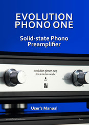 Trafomatic Audio EVOLUTION PHONO ONE User Manual