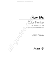 Acer 99sl User Manual