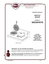 Wells WB2WHNTB Owner's Manual