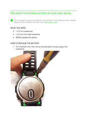 Razer Nabu Watch Replacement Manual