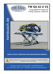 twin busch TW SA 42 U V2 Installation, Operation And Maintenance Manual