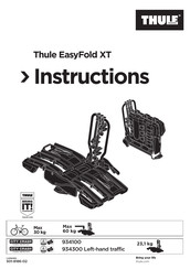 Thule EasyFold XT 934300 Manuals ManualsLib