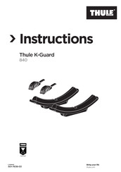 Thule K-Guard 840 Instructions Manual