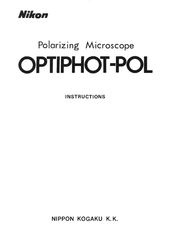 Nikon OPTIPHOT-POL Instructions Manual