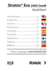 Knick Stratos Eco 2405 CondI Quick Start Manual