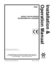 Vicon V9315H Series Installation & Operation Manual