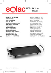 SOLAC PA5250 Instructions For Use Manual