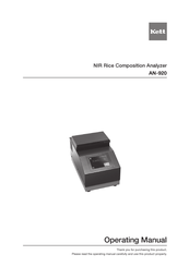 Kett AN-920 Operating Manual