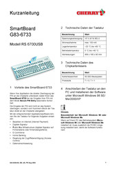 Cherry SmartBoard G83-6733 Quick Start Instructions