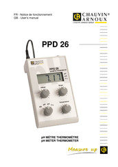 Chauvin Arnoux PPD 26 User Manual