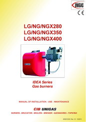 Unigas IDEA NGX280 Manual Of Installation - Use - Maintenance