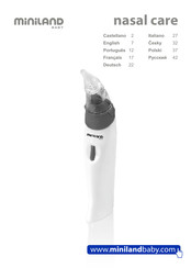 miniland baby nasal care Manual