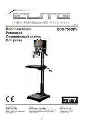Jet ELITE ECD-750BDV Manual