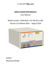 Kilowatt Labs Sirius 3550-48-B-1.7C-TM-SD-A-19G User Manual