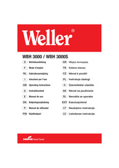 Cooper Hand Tools Weller WBH 3000 Operating Instructions Manual