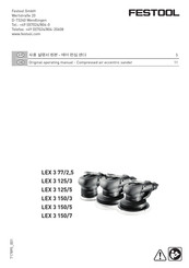 Festool LEX 3 150/7 Original Operating Manual