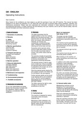 JET MCS-225 Operating Instructions Manual