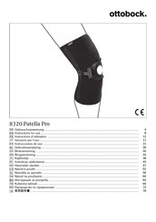 Otto Bock 8320 Patella Pro Instructions For Use Manual