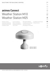 SOMFY animeo Connect Weather Station M10 Installation Manual
