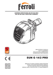 ferolli SUN G 14/2 PRO Installation And Maintenance Manual