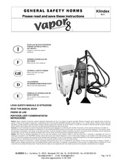 Klindex Vapor 8 PROFESSIONAL General Safety Norms