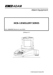Adam Equipment HCB-J Jewellery Series Manual