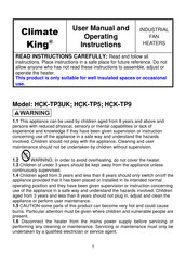 Climate King HCK-TP5 User's Manual And Operating Instructions