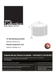 Sunjoy Rona Collection 38115113 Operator's Manual