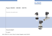 burkert 8076 Quick Start Manual