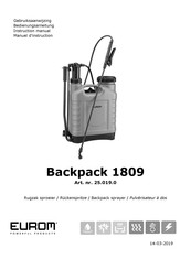 EUROM Backpack 1809 Instruction Manual