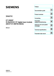 Siemens SIMATIC ET 200SP Manual