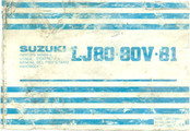 Suzuki LJ80 Owner's Manual