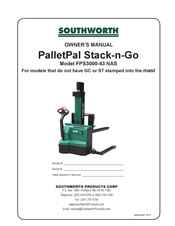 Southworth PalletPal Stack-n-Go FPS3000-43 NAS Owner's Manual