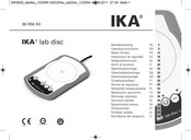 IKA Lab disc Operating Instructions Manual