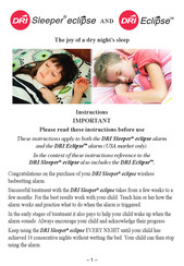 DRI Sleeper Eclipse Instructions Manual