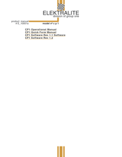 elektraLite CP-1 Product Manual