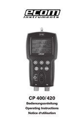 Ecom CP 400 Operating Instructions Manual