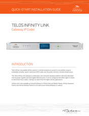 Telos Infinity Link Quick Start Installation Manual