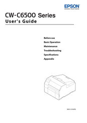 Epson CW-C6550A Manuals | ManualsLib